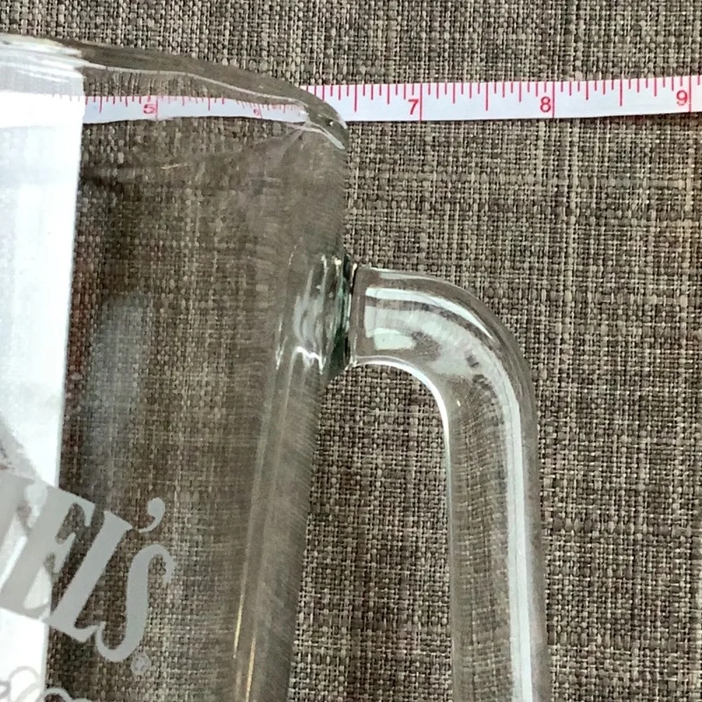 Jack Daniels Transparent Water Pitcher 48 ounces with White ETCHED Logo